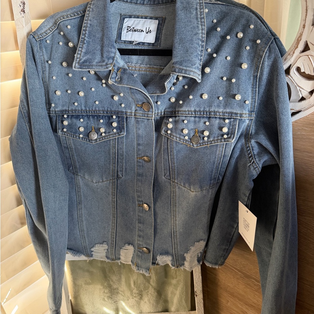 Studded Blue Denim Jacket